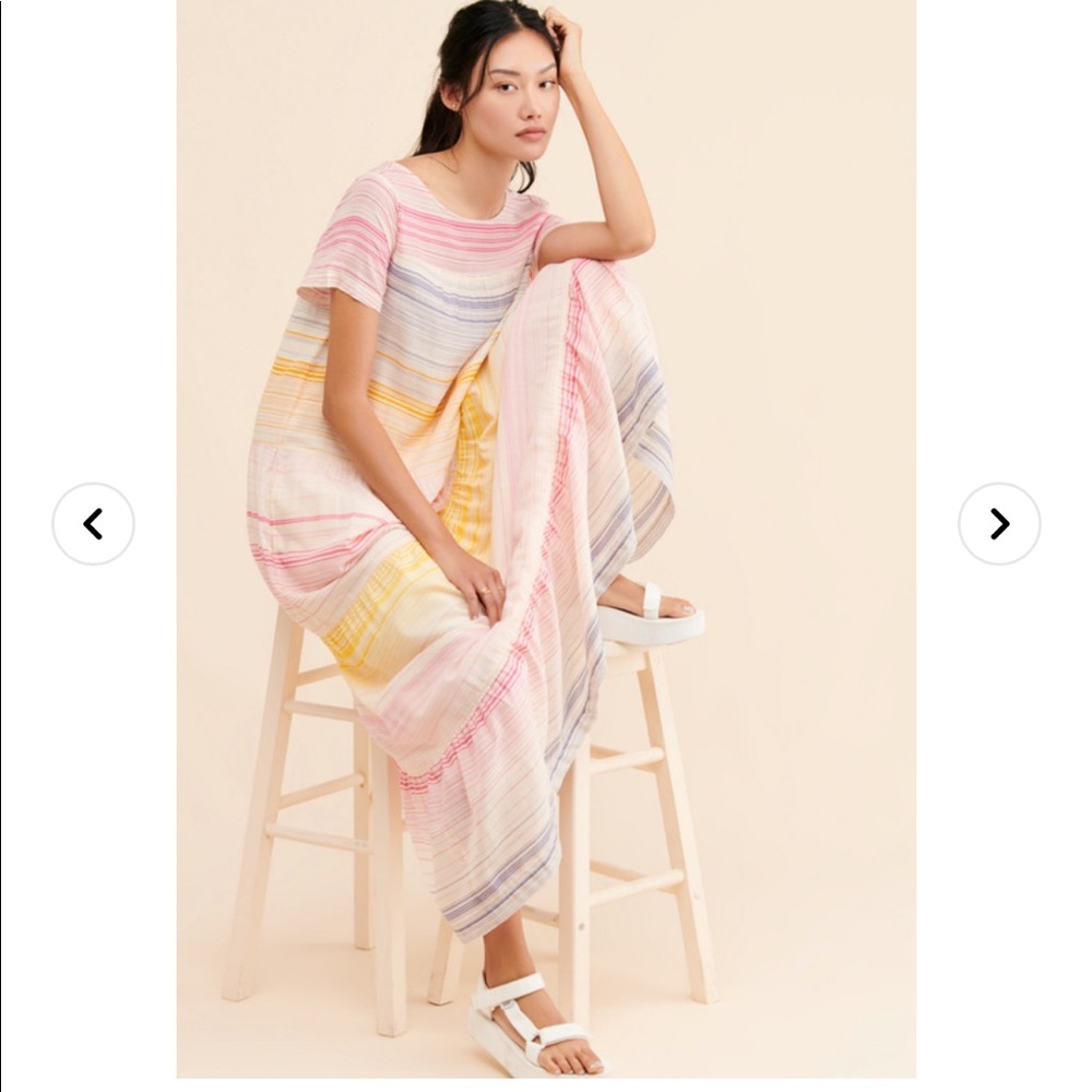 Anthropologie Merida tiered maxi dress